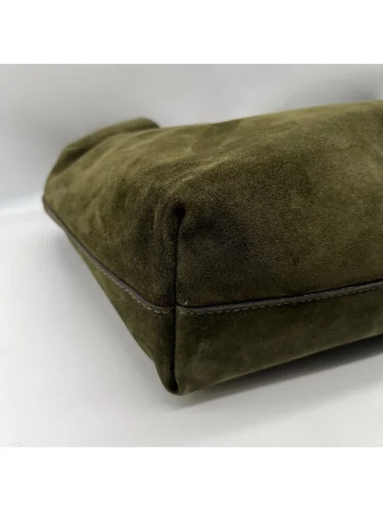 Madewell the Mylie Green Suede Shoulder Bag - Picture 7 of 10